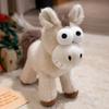 Cartoon Funny Brown Pony Doll Plush Toy Foal Doll Children Soothing Rag Doll Birthday Gift
