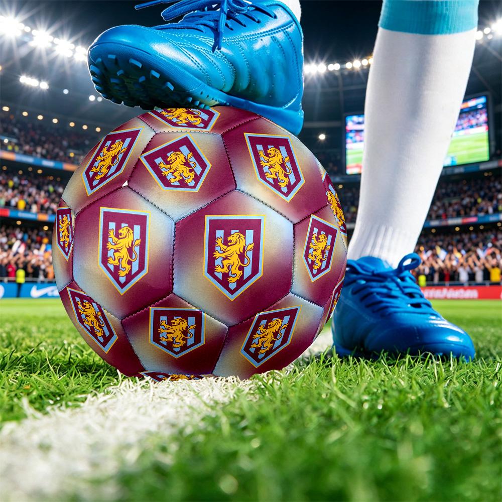 Футбольный мяч Aston Villa, размер 5, с принтом, противоскользящий, для взрослых, сувенир для футбольных фанатов