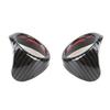 2Pcs Carbon Fiber Look Car Door Stereo Speaker Cover Trim For Ford Mustang 15-18