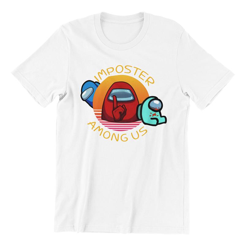 Adult Ladies Mens Among Us Game Tshirt Imposter Among Us Gaming Tops Tshirt