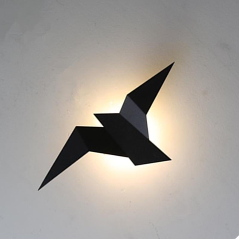 Indoor Wall Lamps Nordic Style Modern Triangle Shape LED Wall Lamps Living Room Lights 3W AC85-265V Simple Lighting