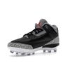 Air Jordan 3 Retro TD Cleat Black Cement Men Sneakers Fire-Red Cement-Grey White FZ8626-001