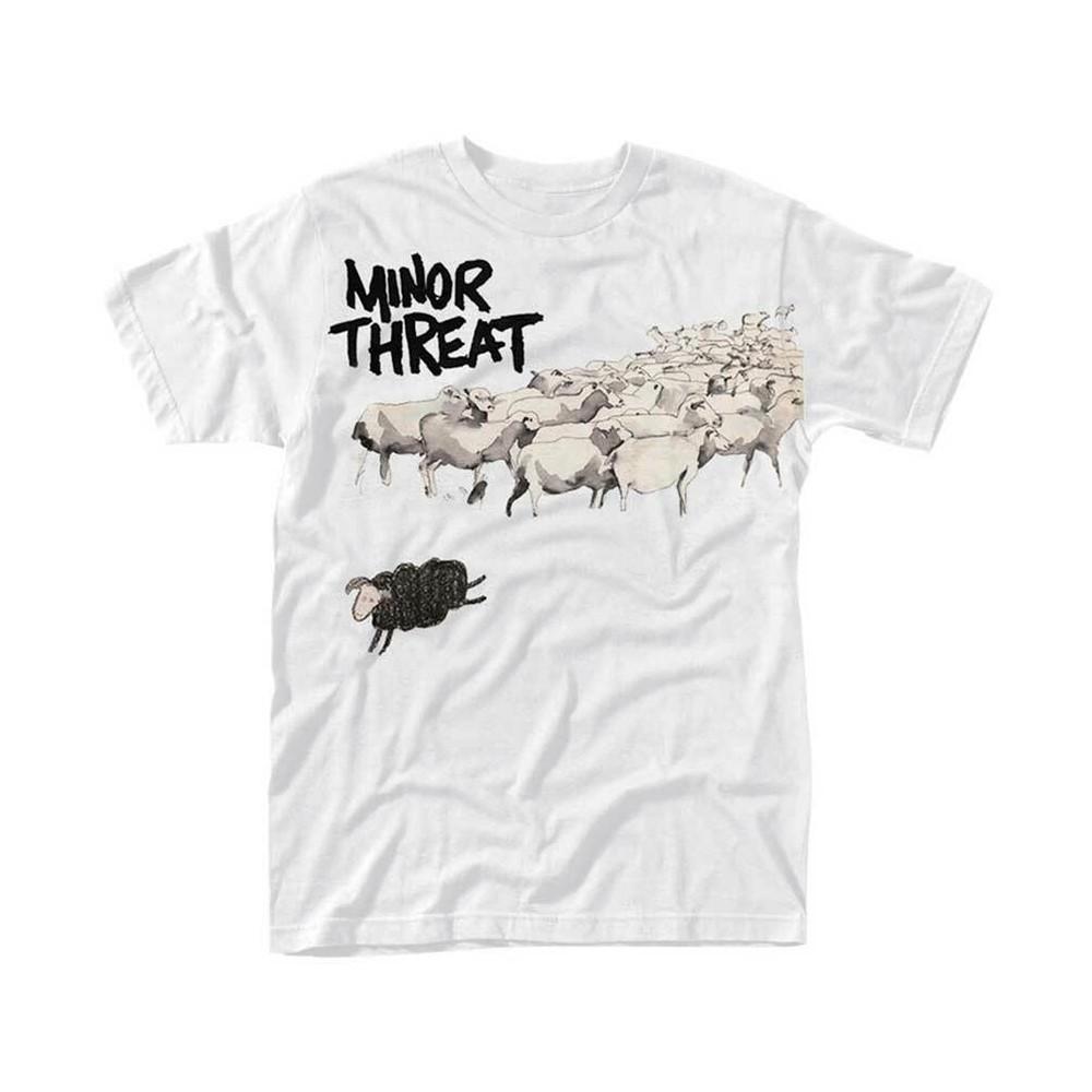Белая футболка Minor Threat 'Out Of Step' - НОВАЯ Унисекс Футболка
