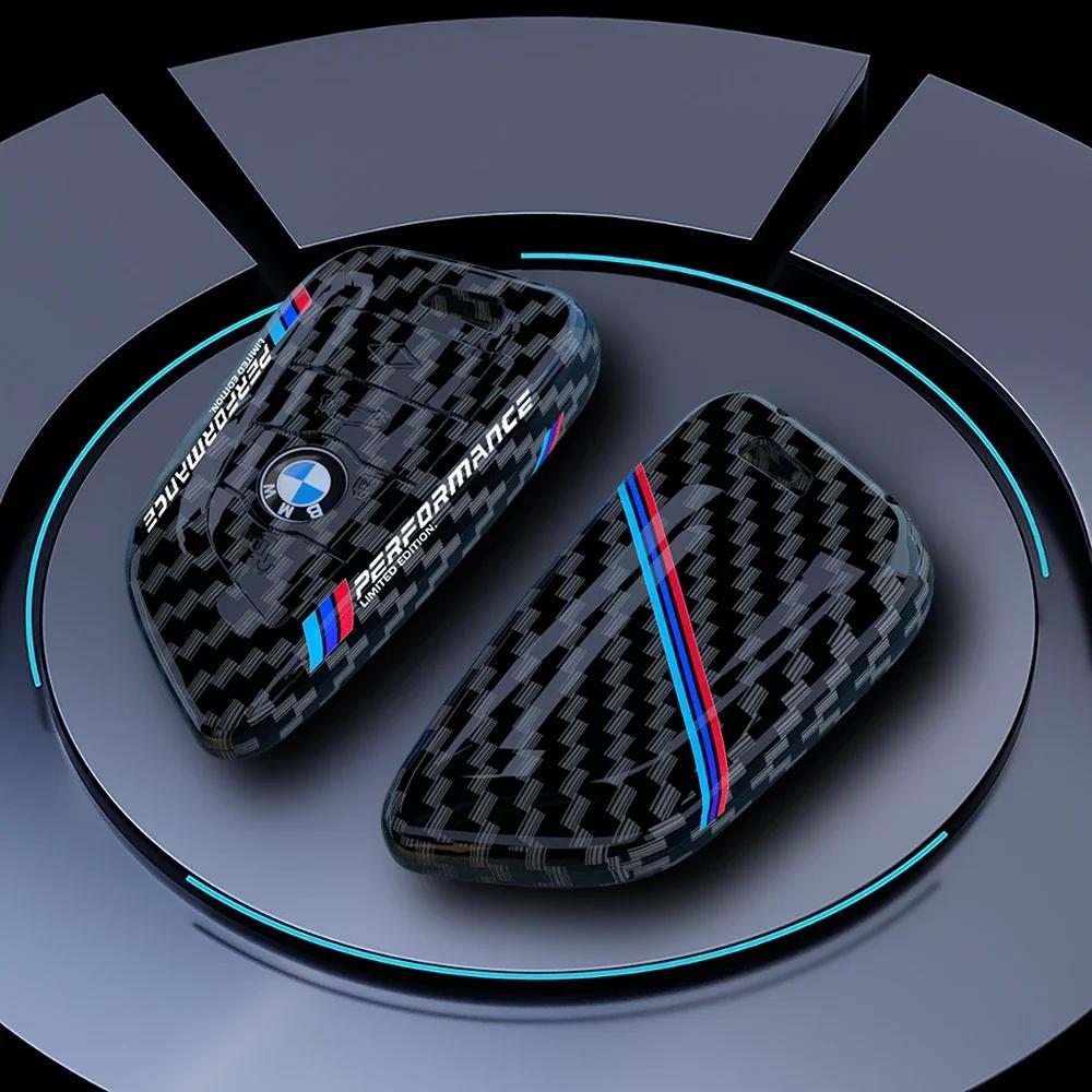 XLNZP1 For BMW Carbon Fibre Car Key Cover Case Shell For BMW G05 G07 F25 F15 F26 G01 G02 G06 G08 G14 G15 G16 F48 F39 F10 F30 Auto Acces
