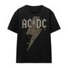 AC/DC Unisex Adult Leopard Print Bolt T-Shirt