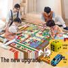 Большие Двусторонние Шахматы-Летучки Монополия: Образовательный игровой коврик 3-в-1 для родителей и детей