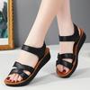 Fashion Classic Soft Bottom Leather Woman Sandals Soft Bottom Mother Shoes Mixed Colors Fashion Female Sandals New Mother Sandals