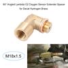 90degrees  Angled Lambda O2 Oxygen Sensor Extender Spacer for Decat Hydrogen Brass M18x1.5