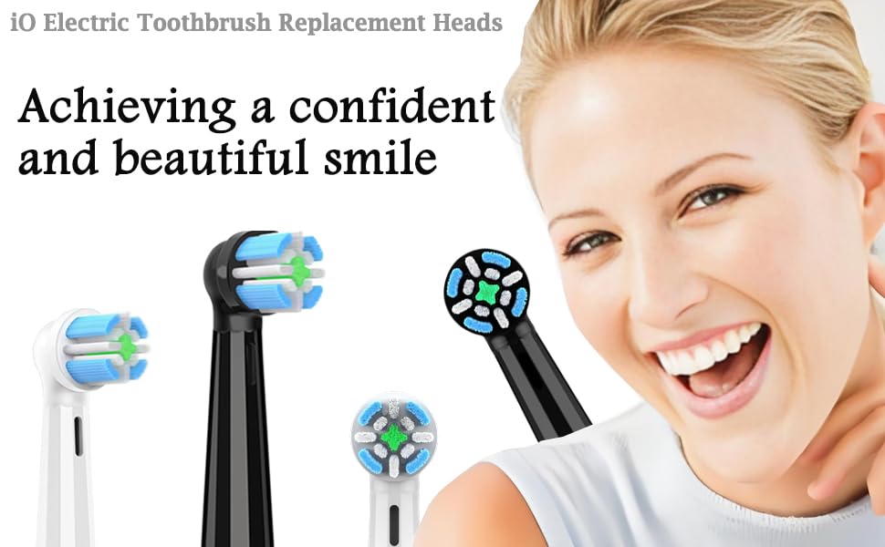 Сменные насадки IO для электрических зубных щеток Oral-B серии iO 2-10 (3 черных + 3 белых)