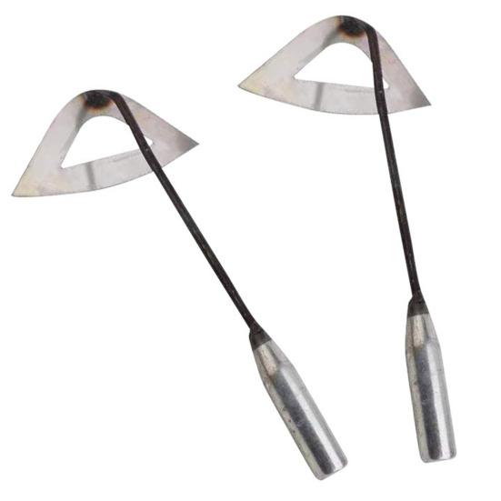 Садовая полая мотыга, артефакт для прополки с ручкой, высокая прочность, нержавеющая, не легко деформируется, широко используемый инструмент для удаления сорняков на открытом воздухе