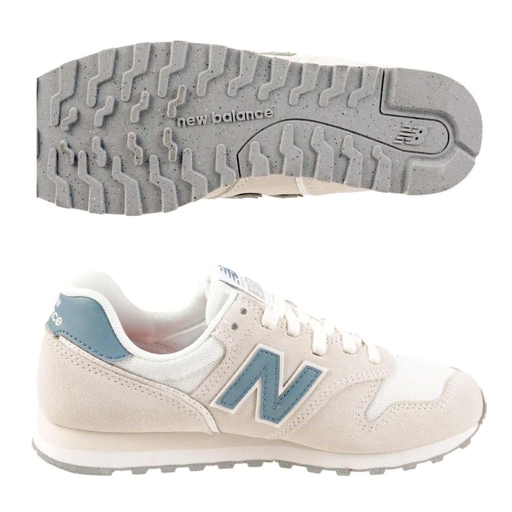 New Balance 373 WL373OJ2 B 00 oj 2 Кроссовки женские светло-серые с синим