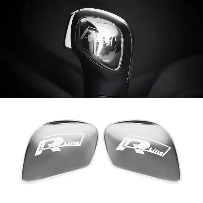 For Volkswagen 1K2 Car Gearbox Control Gear Lever Stickers Shift Stick Handle Accessories For VW GTI Polo Golf Passat Tiguan Arteon Taigo Hub Cap