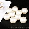 3-30mm Glossy Imitation Pearl Beads for DIY Jewelry: Hairpins, Bracelets, Necklaces, and Decorative Accessories.