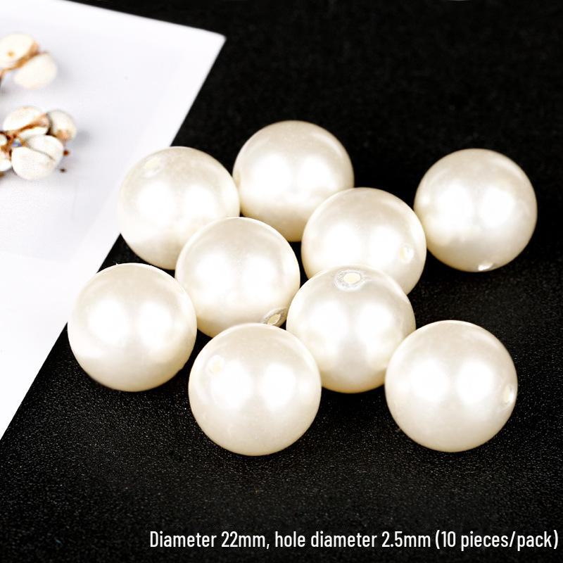 3-30mm Glossy Imitation Pearl Beads for DIY Jewelry: Hairpins, Bracelets, Necklaces, and Decorative Accessories.