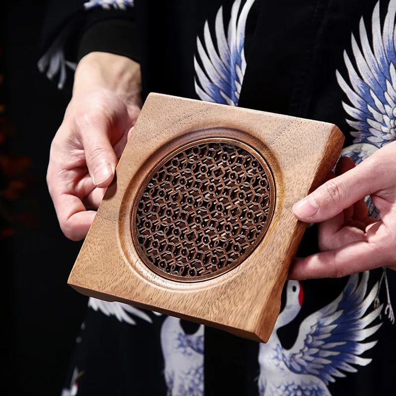 1 шт. держатель для чайника подставка для чайника коврик для домашнего блюдца деревянные подносы аксессуары круглые поделки