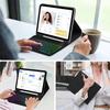 Цветной чехол-клавиатура с подсветкой для iPad 11-го поколения - A16 Съемная клавиатура с держателем для стилуса