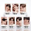 Брелок-подставка BTS в мягких тонах, Брелок с портретом Bangtan Boys и подставкой, Коллекционный настольный декор для фанатов Kpop ARMY