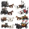 Building Block Carriage Medieval Chariot Prisoner Cart Military Weapon Accessories Weapon Assembly Small Particle Scene Model