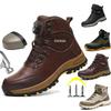 Rotating Button Safety Shoes Men Work Sneakers Indestructible Shoes Puncture-Proof Protective Shoes Work Boots Tactical Boots