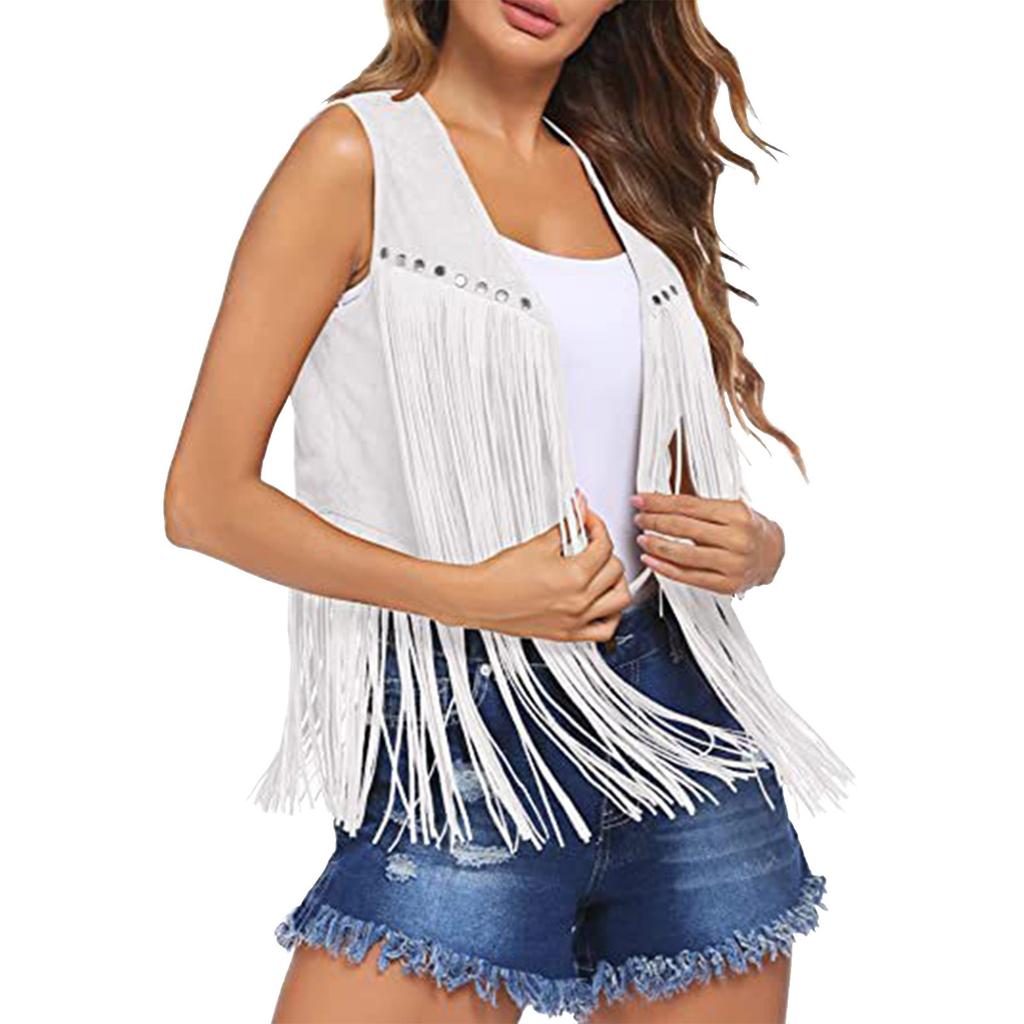 Женский модный замшевый жилет без пуговиц средней длины, однотонный жилет, куртка