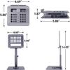 Алюминиевая подставка для планшета, настольная подставка, вращение на 360°, многоугольная регулируемая по высоте складная подставка для iPhone iPad, планшета, ноутбука