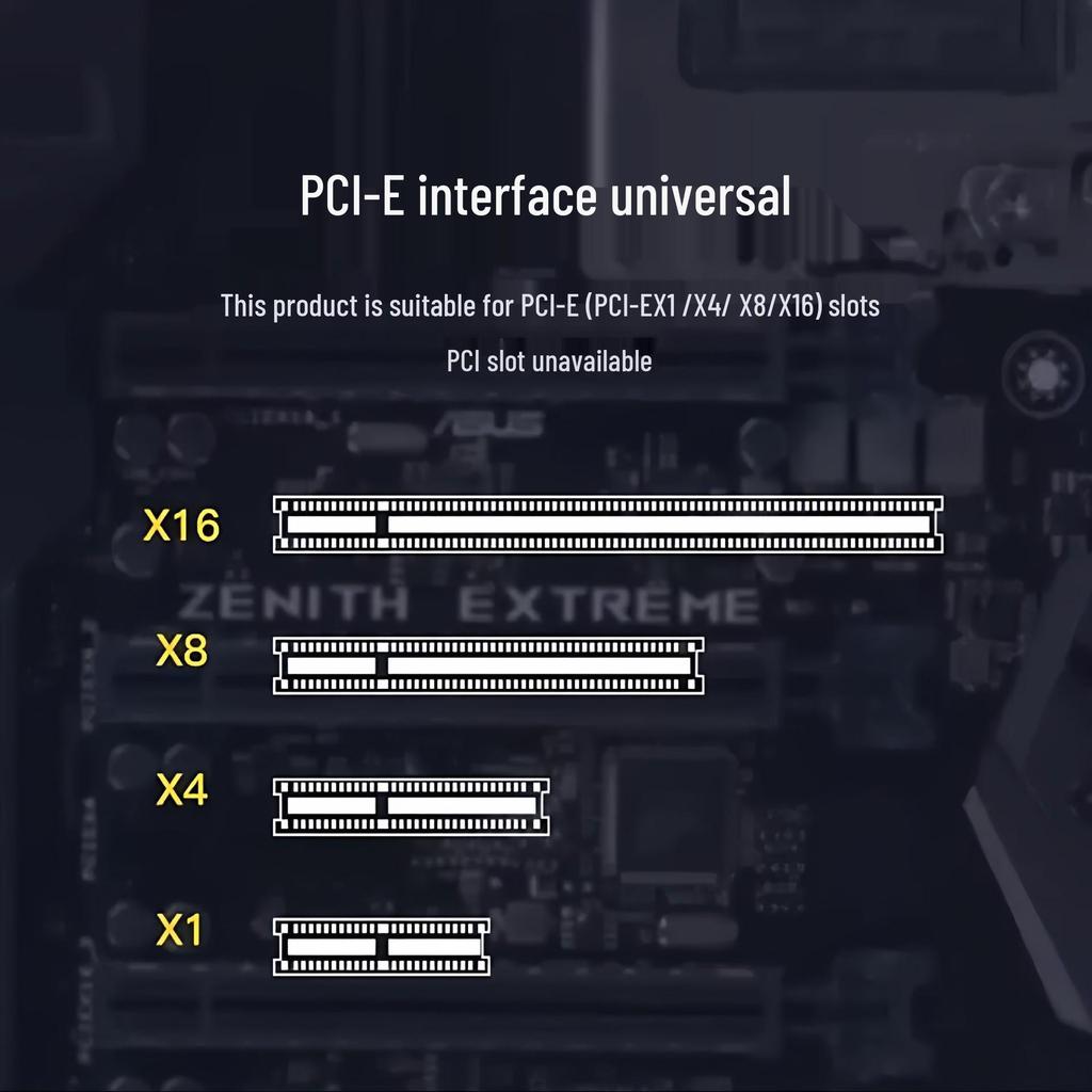 AX1800 WiFi 6 Двухдиапазонная Гигабитная Беспроводная Сетевая Карта PCIe с Bluetooth 5.2 (RTL8852)