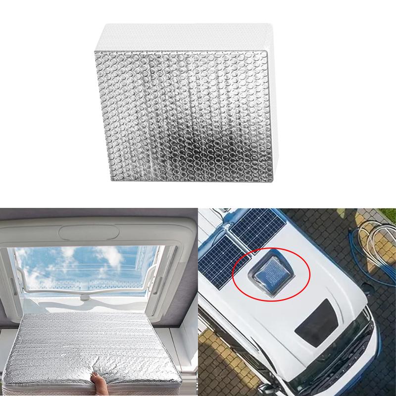 RV Sunshade Vent ulator Skylight Cover with Reflective Surface Skylight Shade for Vent ide Camper Trailer 36x36x7cm