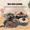 13Pcs Cookware Set Non-Stick Iron Pots And Pans with Comfortable Handles