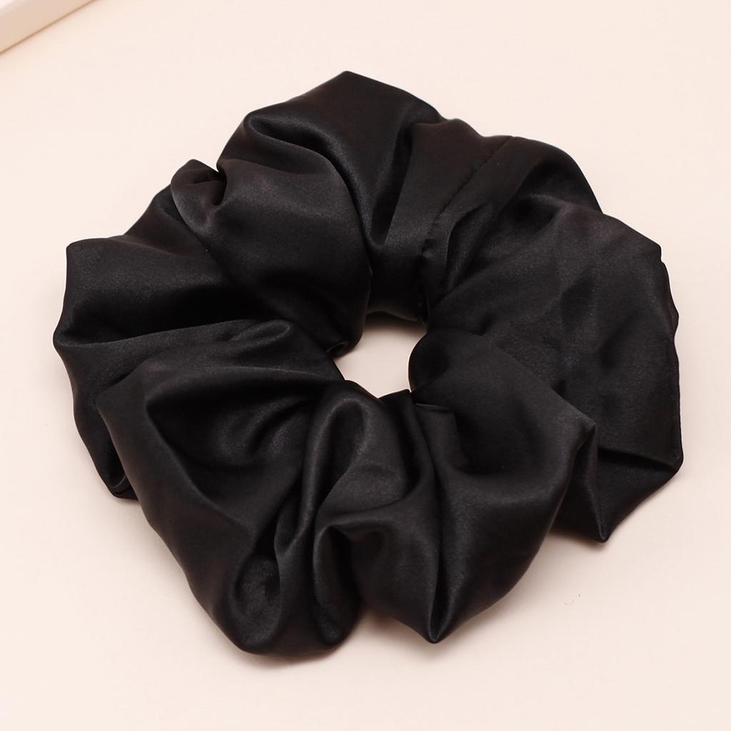 Lystrfac Stain Silk Oversize Scrunchies for Women Girls Solid Color Hair Rope Elastic Hair Band Hair Tie Hair Accessories