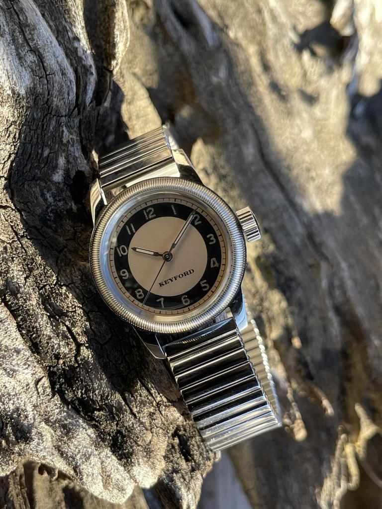 Military Watch Tuxedo Dial Watch Copper Tuxedo Dial Watch Copper Extension Belt [M.R.M.W.] Men's