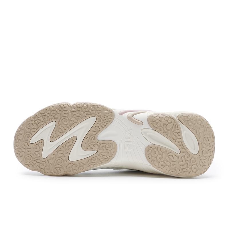 FILA Low top Running Shoes Women's Milk White With Silver Stitching F12W532120FGT