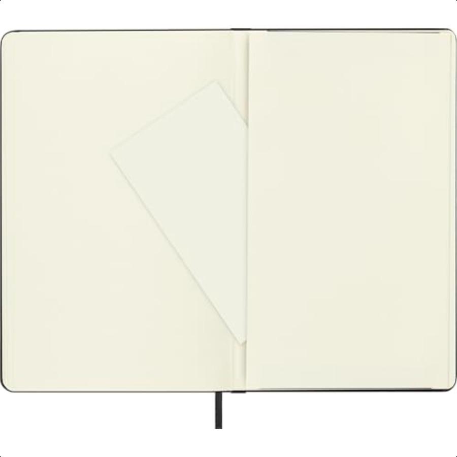 Альбом для эскизов в твердом переплете Большой 5 x 8,25 Однотонный пустой черный 104 страницы