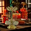 Подставка Lotus Gold Diwali Diya Lamp Индийская подставка Латунные лампы Масляные цветочные декоративные держатели Чайные свечи Хрустальные канделябры Использование светильников