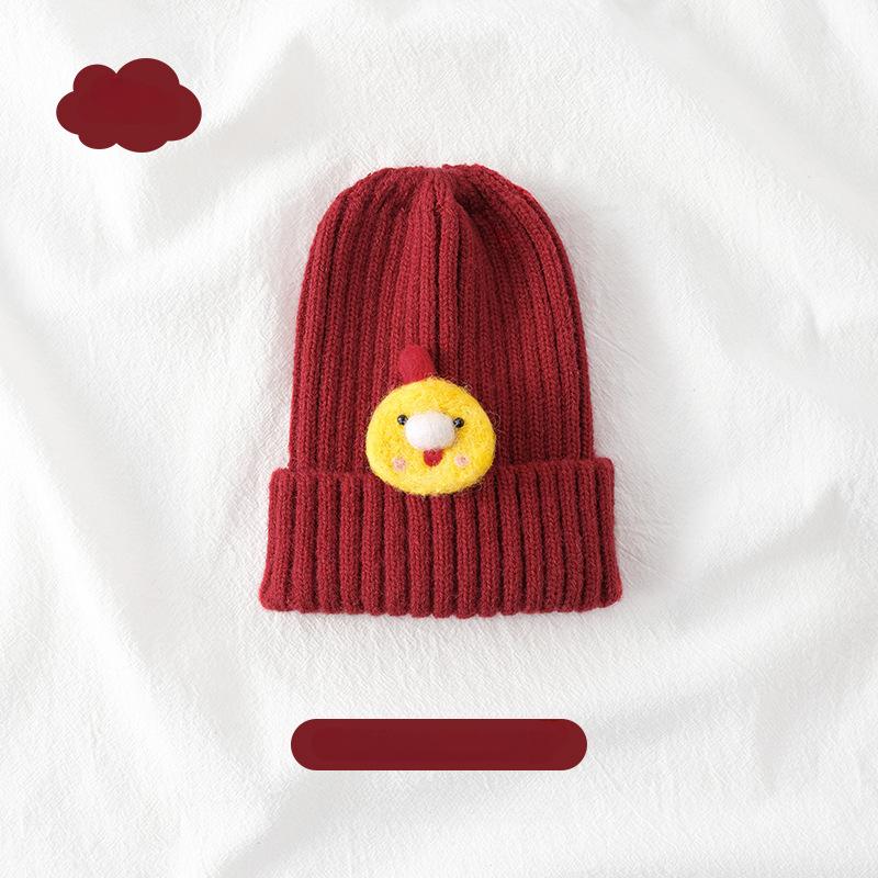 Warm Kid Hat Fashion Kawaii Cartoon Bear Crochet Bonnet Beanie for Toddler Boy Girl Autumn Winter Knit Solid Color Cap for Baby