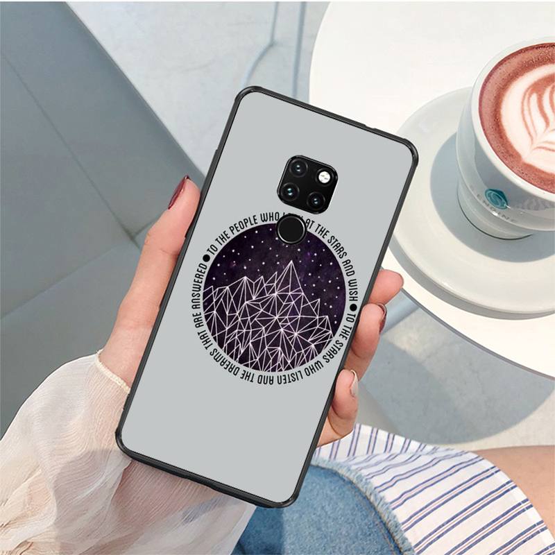 A Court of Mist and Fury Sarah J Maas Phone Case For Huawei Nova3I 3E Mate9 10 20lite 20Pro 40 30pro Funda Case
