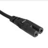 Iec 320 2-контактный C7 гнездовой на C8 штекерный кабель-удлинитель питания типа "восьмерка" 30 см