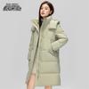 XueZhongFei Women's Mid-Length Thick Down Jacket