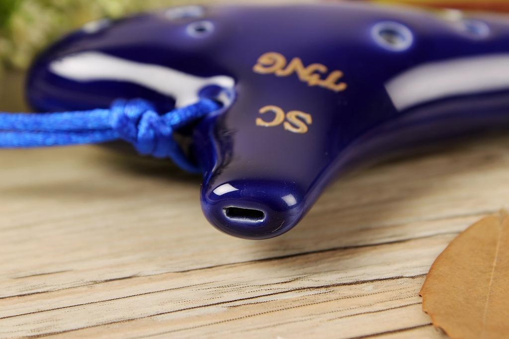 TNG Сопрано Окарина Синяя 12 Отверстий SC Люкс