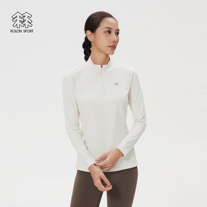 Женский топ с молнией до середины и длинным рукавом из микрофлиса KOLON SPORT