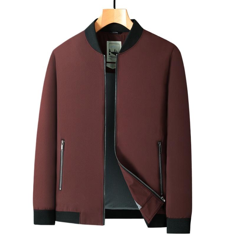 Cozy Up Мужская повседневная жаккардовая куртка-бомбер, легкая университетская куртка, модное пальто на молнии с карманами