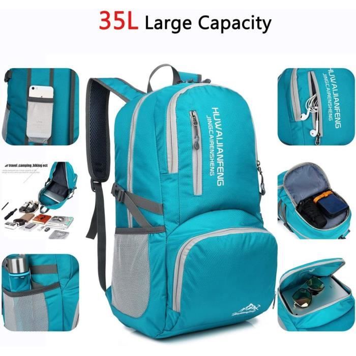 Sac à Dos Pliable - Non spécifié - 35L - Imperméable - Léger - Mixte