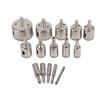 15Pcs Diamond Drill Bit Set Neat Fast Hole Saw Kit for Glass Marble Granite Stone Ceramic 315g