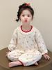 2025 Spring & Autumn Girls' Long-Sleeve Cotton Pajama Set