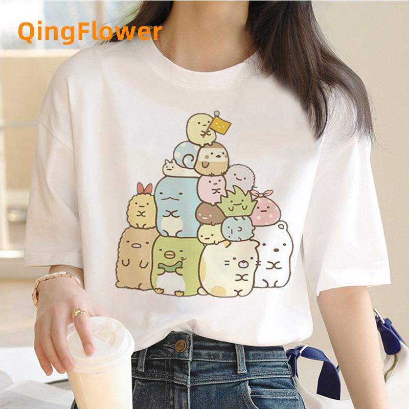 Футболка Sumikko Gurashi Унисекс дизайнерская уличная одежда для мальчиков смешная одежда