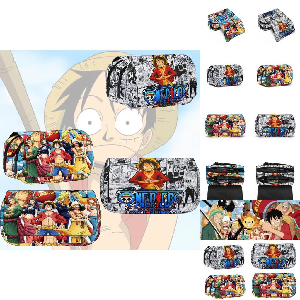 Новое поступление! Мультяшный пенал One Piece для студентов, прочный полиэстер