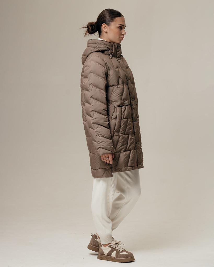 Куртка длинная женская SNOW OWL 241091 L капучино