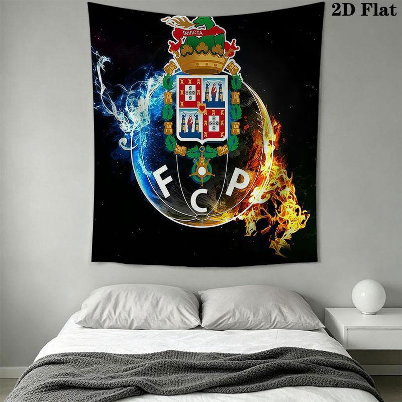 Porto football Wall Hanging Printed Fabric Blanket Decorative Tapestries for Bedroom Living Room Home Decor