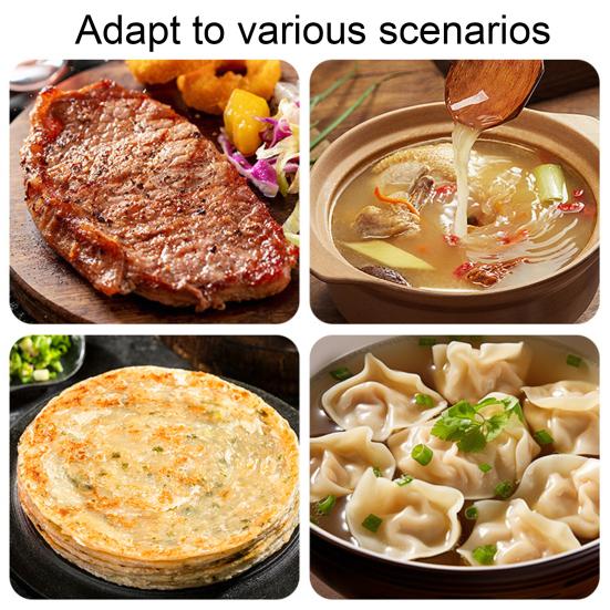 4Pcs Silicone Spatula Set Long Handle Non Stick Spatula Slotted Spoon Turner Ladle High Heat Resistant Kitchen Utensils for Omelettes