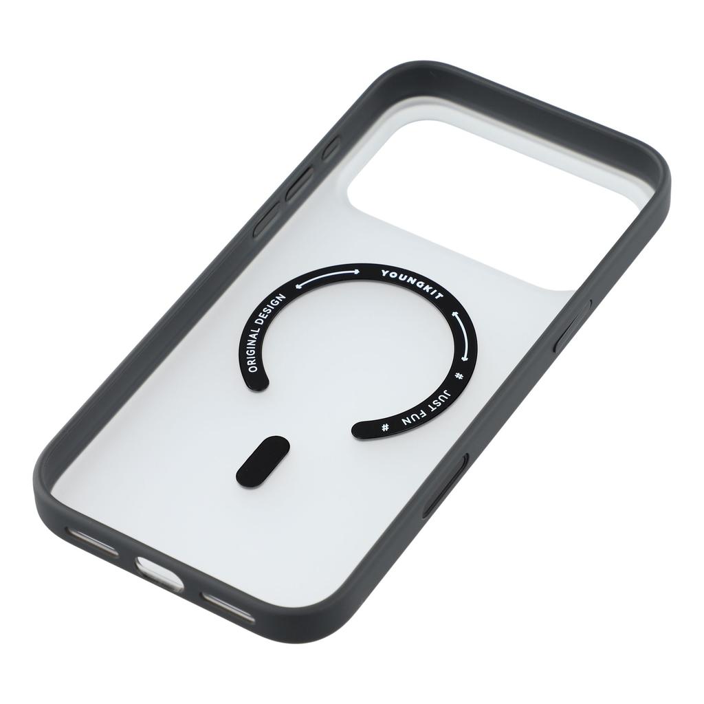 YOUNGKIT For iPhone 17 Pro Max Clear Case Compatible with MagSafe Shockproof TPU PC Phone Back Cover