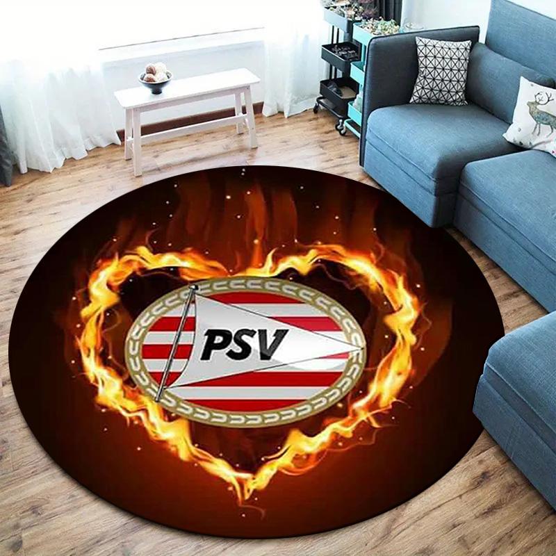 Круглый ковер Philips Sport Vereniging, Ковер для гостиной, спальни, дивана, игровой комнаты, Нескользящий коврик для пола
